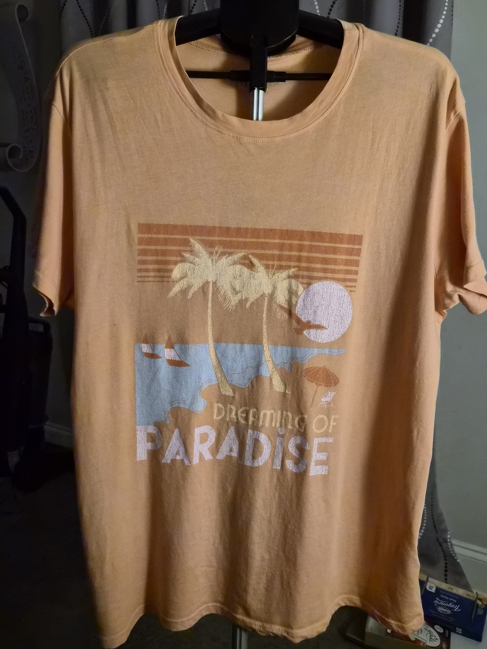 Mumu Travis Tee Dreaming of Paradise Graphic Short Sleeve T-Shirt L